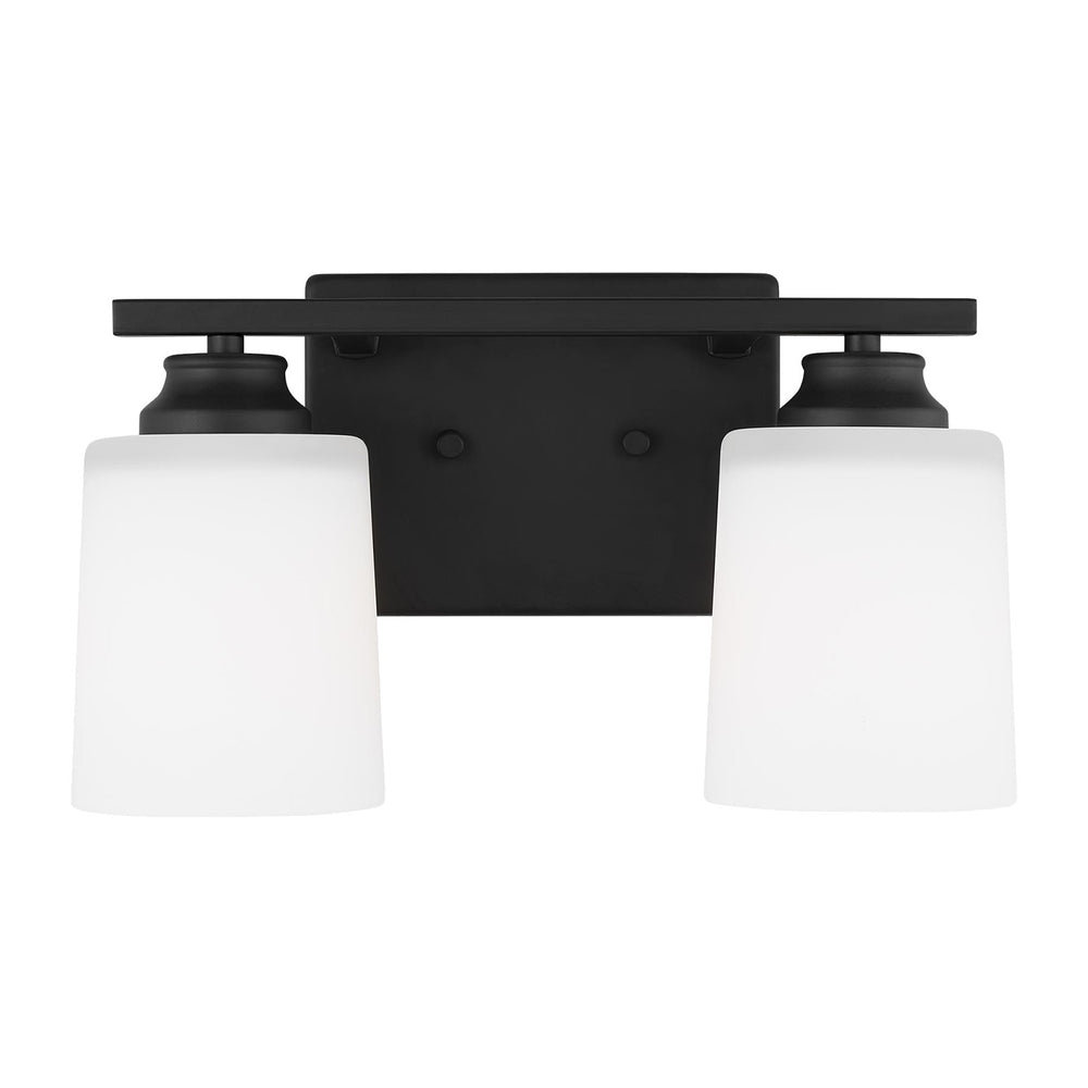 Generation Lighting Canada - Two Light Wall / Bath Sconce - Vinton - Midnight Black- Union Lighting Luminaires Decor