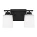 Generation Lighting Canada - Two Light Wall / Bath Sconce - Vinton - Midnight Black- Union Lighting Luminaires Decor