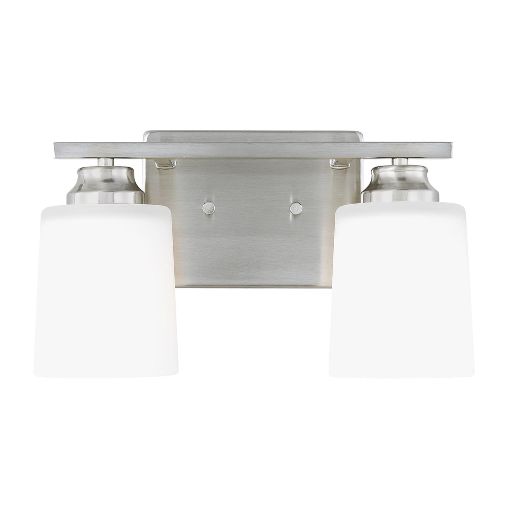 Generation Lighting Canada - Two Light Wall / Bath Sconce - Vinton - Brushed Nickel- Union Lighting Luminaires Decor