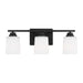 Generation Lighting Canada - Three Light Wall / Bath - Vinton - Midnight Black- Union Lighting Luminaires Decor