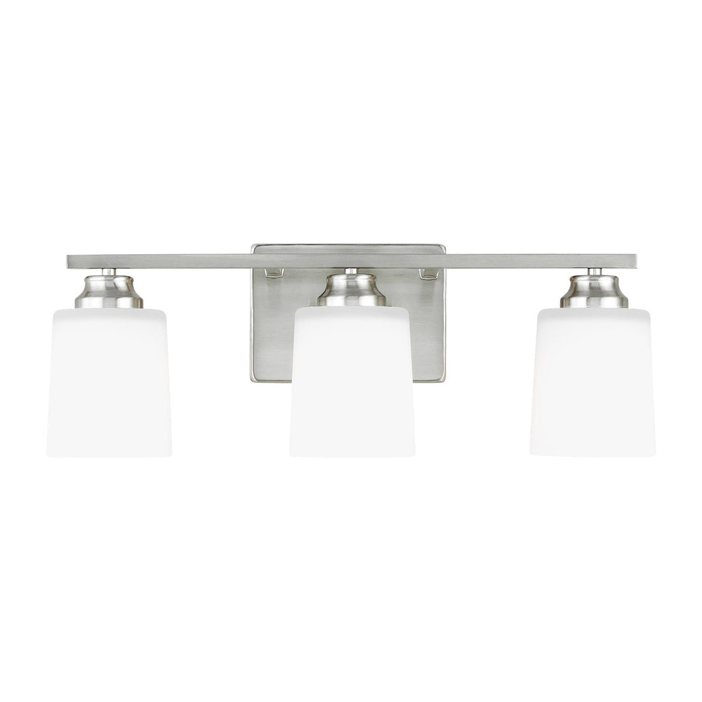 Generation Lighting Canada - Three Light Wall / Bath - Vinton - Brushed Nickel- Union Lighting Luminaires Decor