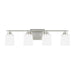 Generation Lighting Canada - Four Light Wall / Bath Sconce - Vinton - Brushed Nickel- Union Lighting Luminaires Decor