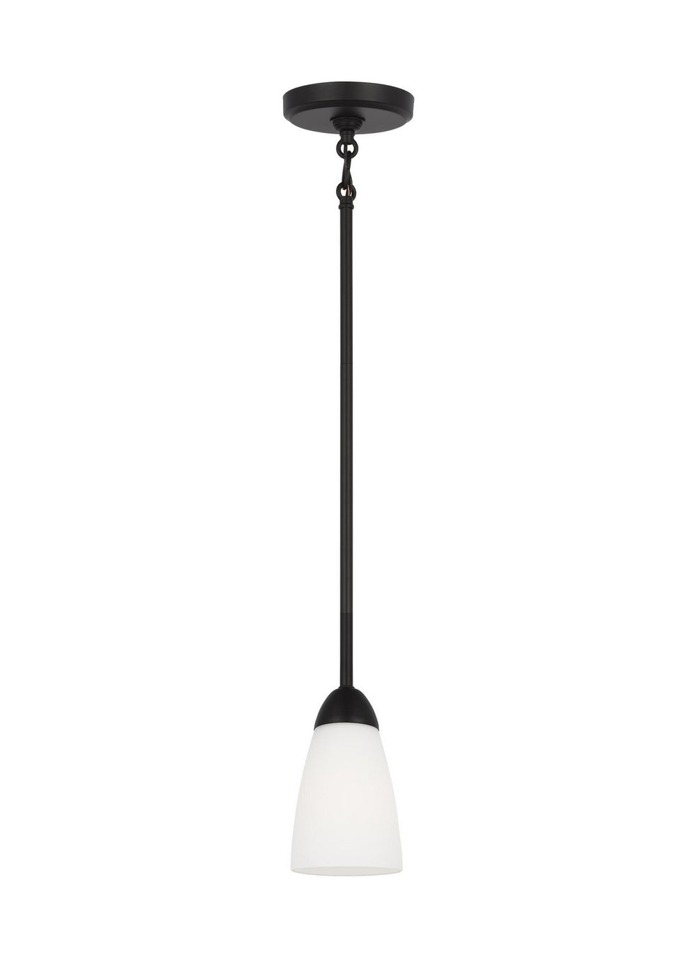 Generation Lighting Canada - One Light Mini Pendant - Seville - Midnight Black- Union Lighting Luminaires Decor
