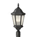 Generation Lighting Canada - Three Light Outdoor Post Lantern - Martinsville - Black- Union Lighting Luminaires Decor