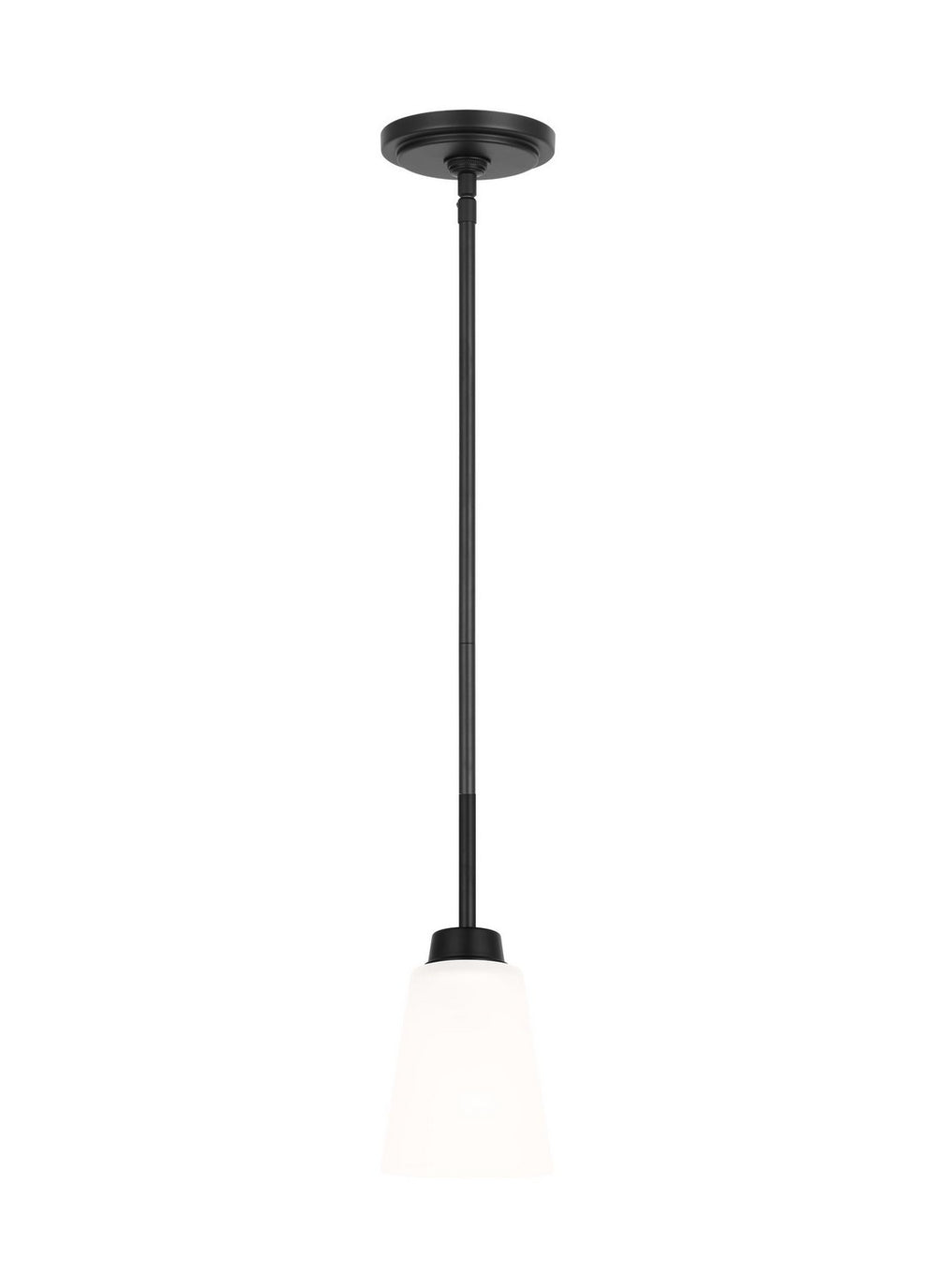 Generation Lighting Canada - One Light Mini Pendant - Kerrville - Midnight Black- Union Lighting Luminaires Decor