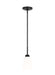 Generation Lighting Canada - One Light Mini Pendant - Kerrville - Midnight Black- Union Lighting Luminaires Decor