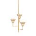 Hudson Valley Canada - Three Light Chandelier - Alora - Vintage Gold Leaf/Gilded Ivory- Union Lighting Luminaires Decor