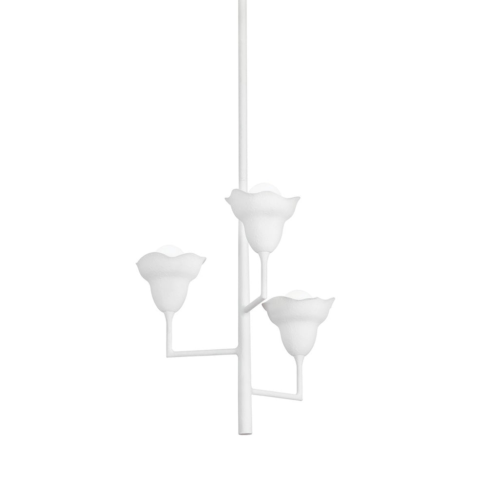 Hudson Valley Canada - Three Light Chandelier - Alora - White Plaster- Union Lighting Luminaires Decor