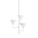 Hudson Valley Canada - Three Light Chandelier - Alora - White Plaster- Union Lighting Luminaires Decor