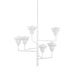 Hudson Valley Canada - Six Light Chandelier - Alora - White Plaster- Union Lighting Luminaires Decor