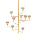 Hudson Valley Canada - Nine Light Chandelier - Alora - Vintage Gold Leaf/Gilded Ivory- Union Lighting Luminaires Decor