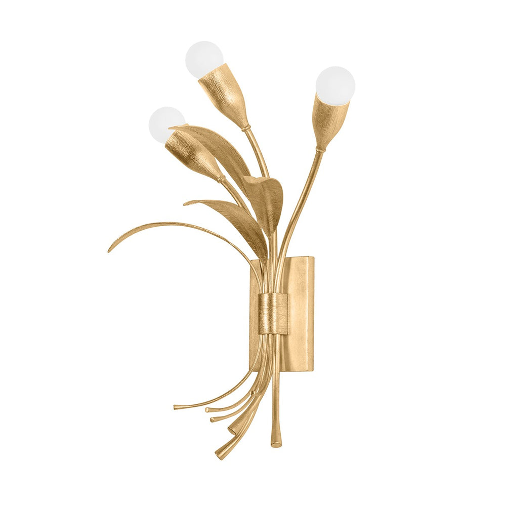 Hudson Valley Canada - Three Light Wall Sconce - Bilston - Vintage Gold Leaf- Union Lighting Luminaires Decor
