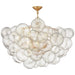 Visual Comfort Signature Canada - Eight Light Semi-Flush Mount - Talia - Gild and Clear Swirled Glass- Union Lighting Luminaires Decor