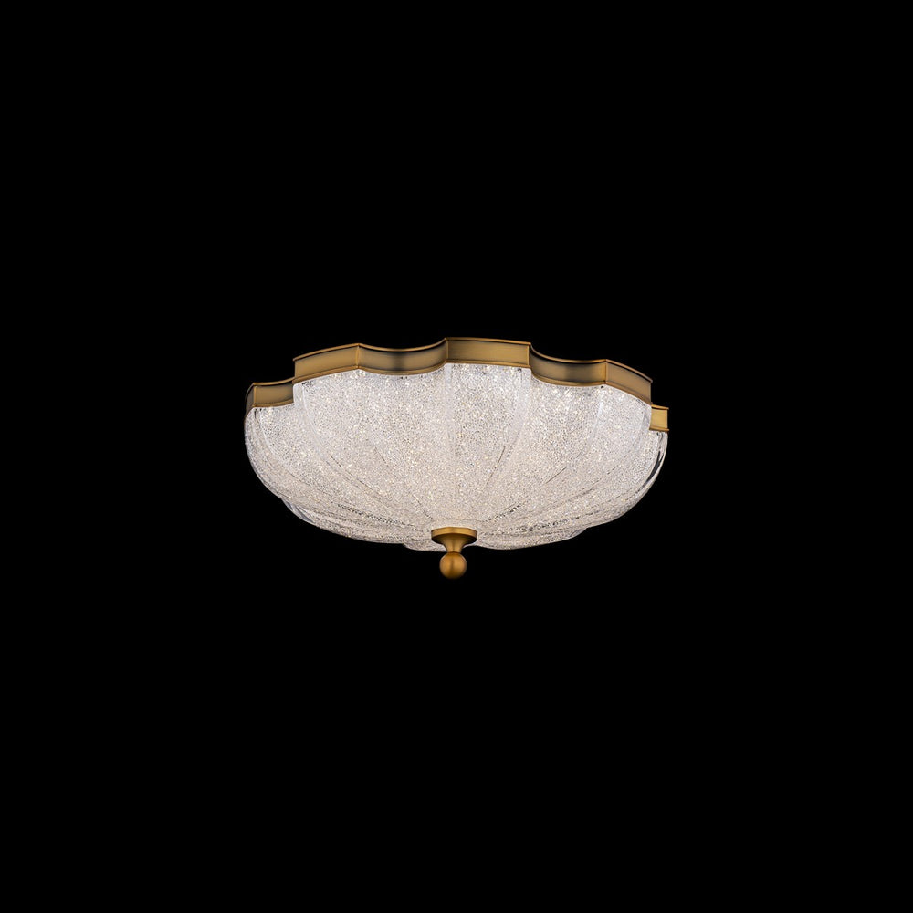 Schonbek - LED Flush Mount - Cupola - Aged Brass- Union Lighting Luminaires Decor