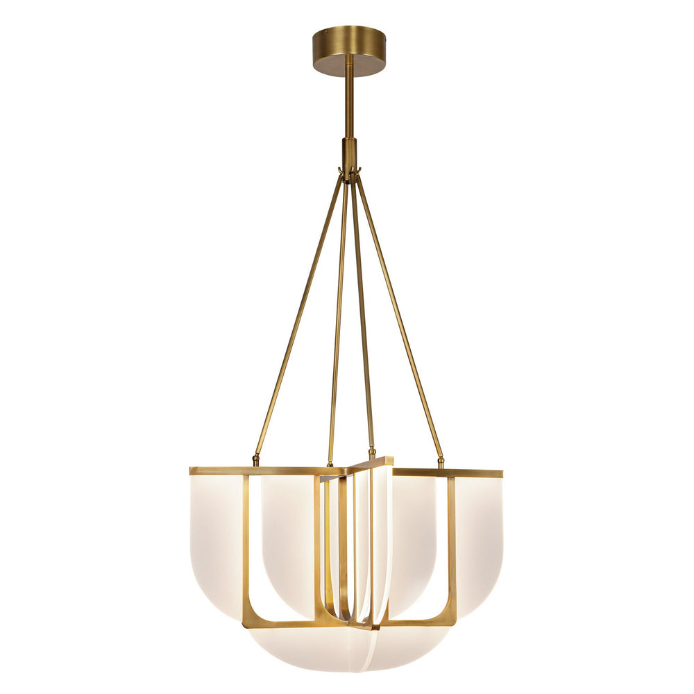 Alora Canada - LED Chandelier - Anders - Vintage Brass- Union Lighting Luminaires Decor