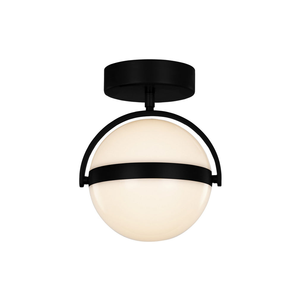 Alora Canada - LED Flush Mount - Globo - Matte Black- Union Lighting Luminaires Decor