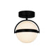Alora Canada - LED Flush Mount - Globo - Matte Black- Union Lighting Luminaires Decor