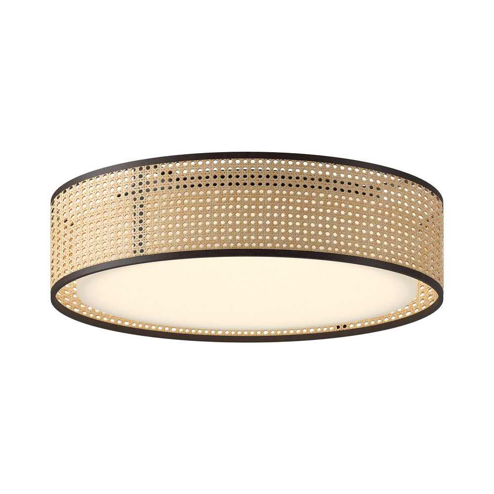 Alora Canada - LED Flush Mount - Lyla - Rattan- Union Lighting Luminaires Decor