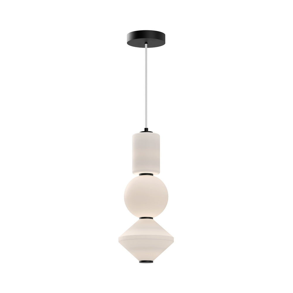 Alora Canada - LED Pendant - Bijou - Matte Black/Opal Matte Glass- Union Lighting Luminaires Decor