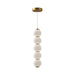 Alora Canada - LED Pendant - Bijou - Aged Gold/Opal Matte Glass- Union Lighting Luminaires Decor