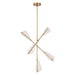 Kuzco Canada - LED Chandelier - Mulberry - Brushed Gold/Light Guide- Union Lighting Luminaires Decor