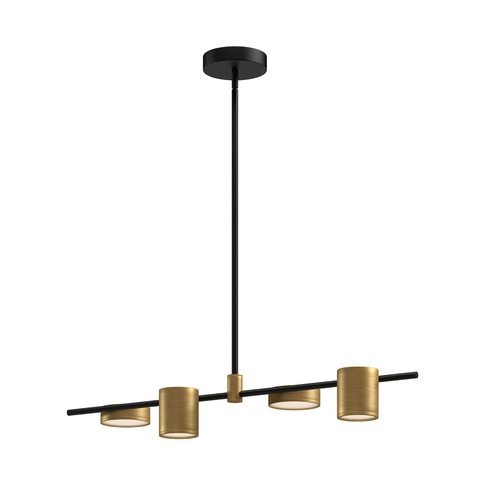 Kuzco Canada - LED Linear Pendant - Jayden - Black/Brushed Gold- Union Lighting Luminaires Decor