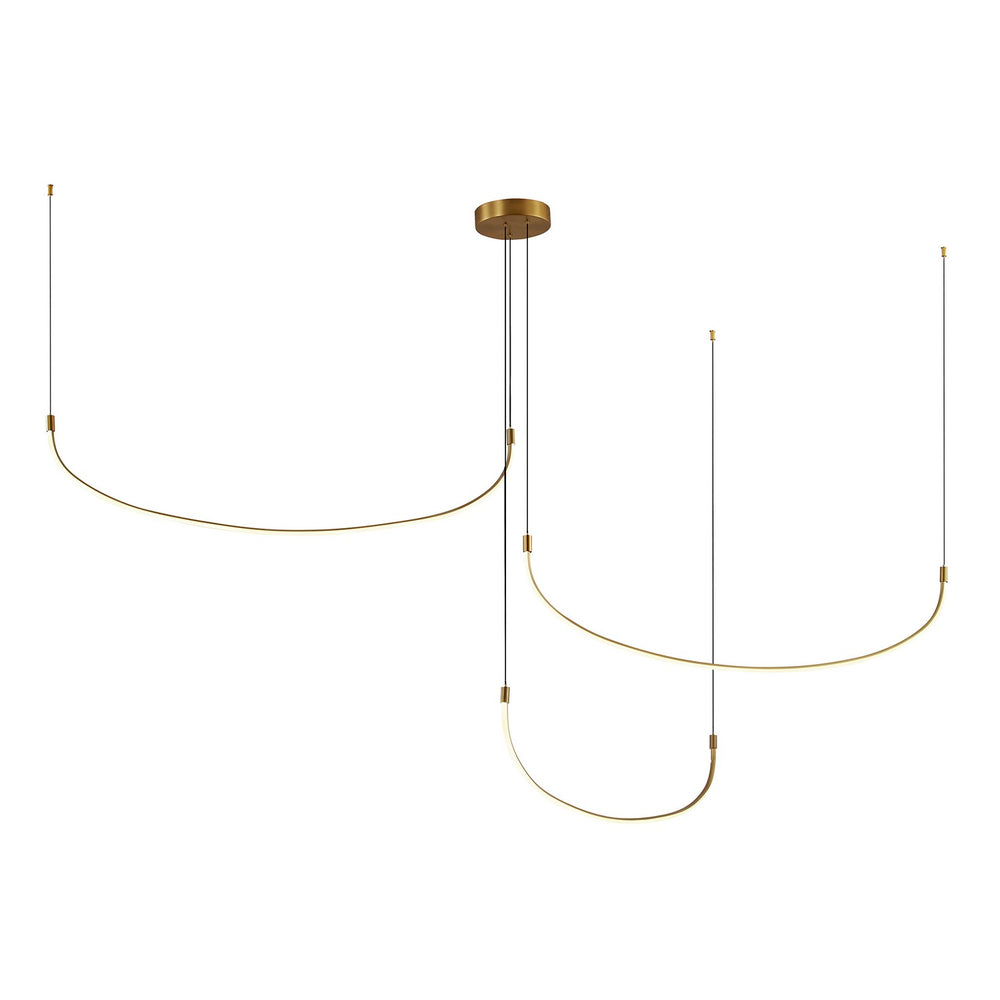 Kuzco Canada - LED Pendant - Talis - Brushed Gold- Union Lighting Luminaires Decor