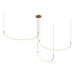 Kuzco Canada - LED Pendant - Talis - Brushed Gold- Union Lighting Luminaires Decor