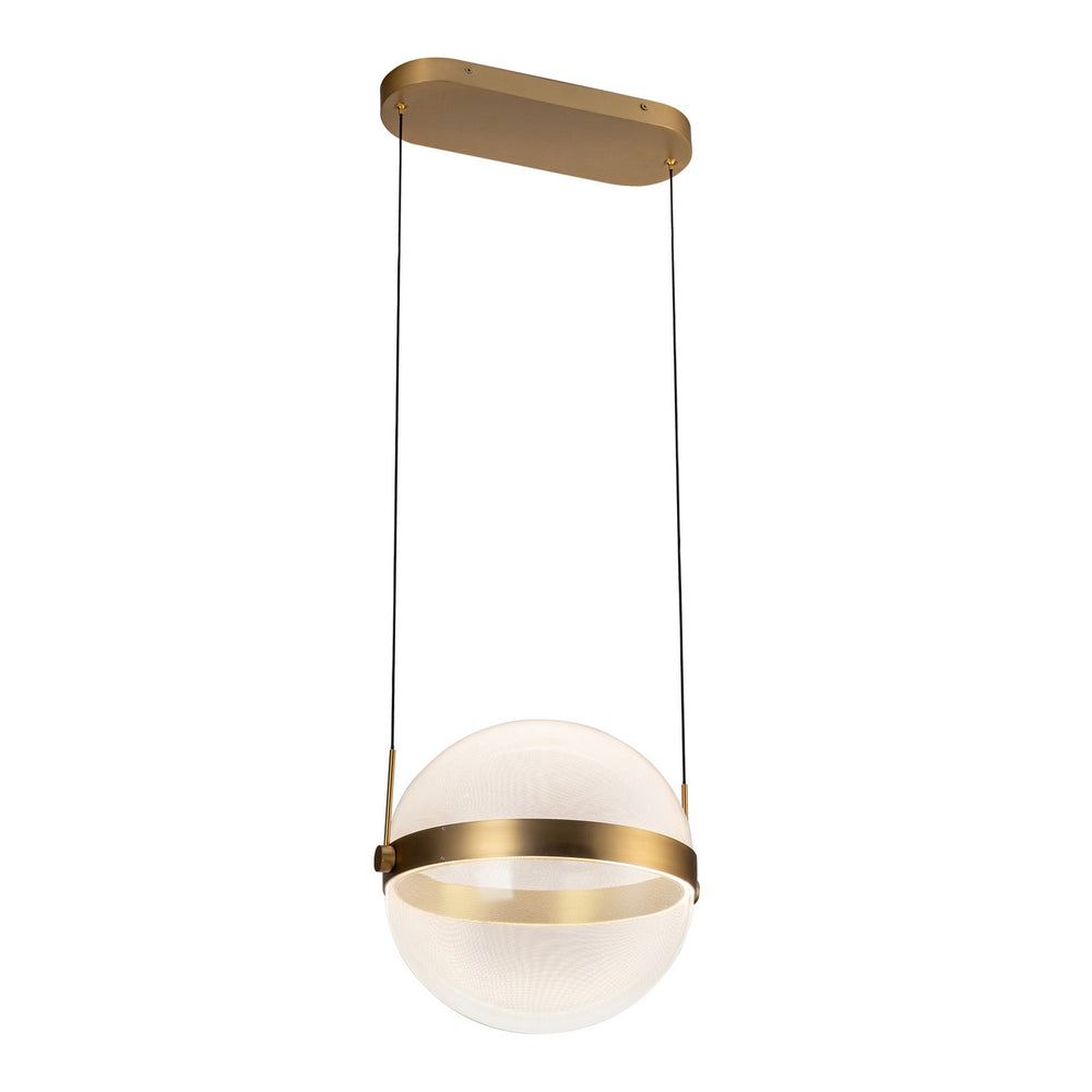 Kuzco Canada - LED Pendant - Pisces - Brushed Gold/Light Guide- Union Lighting Luminaires Decor
