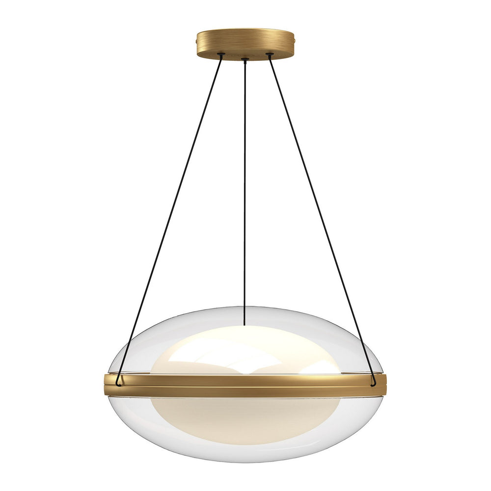 Kuzco Canada - LED Pendant - Virgo - Brushed Gold/Opal Glass- Union Lighting Luminaires Decor