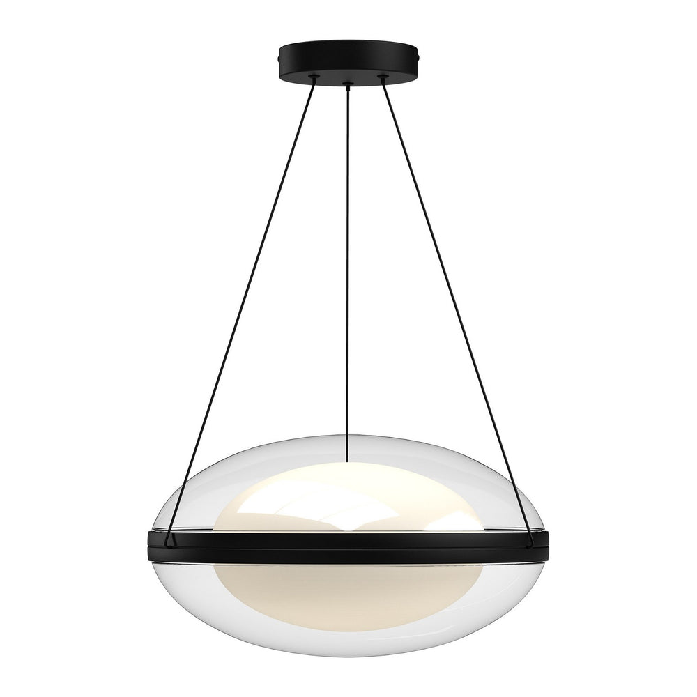 Kuzco Canada - LED Pendant - Virgo - Black/Opal Glass- Union Lighting Luminaires Decor