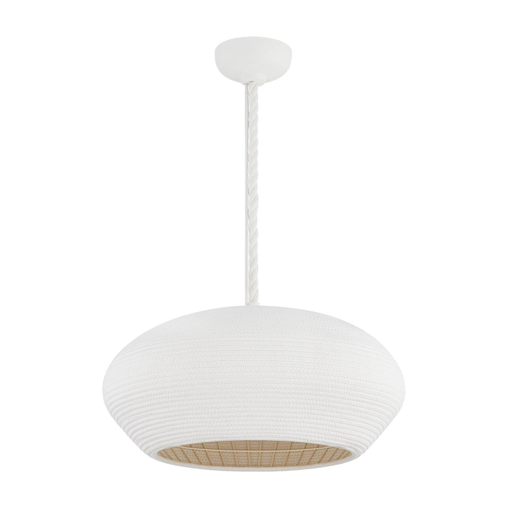 Hudson Valley Canada - One Light Pendant - Ferndale - Gesso White- Union Lighting Luminaires Decor