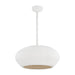 Hudson Valley Canada - One Light Pendant - Ferndale - Gesso White- Union Lighting Luminaires Decor