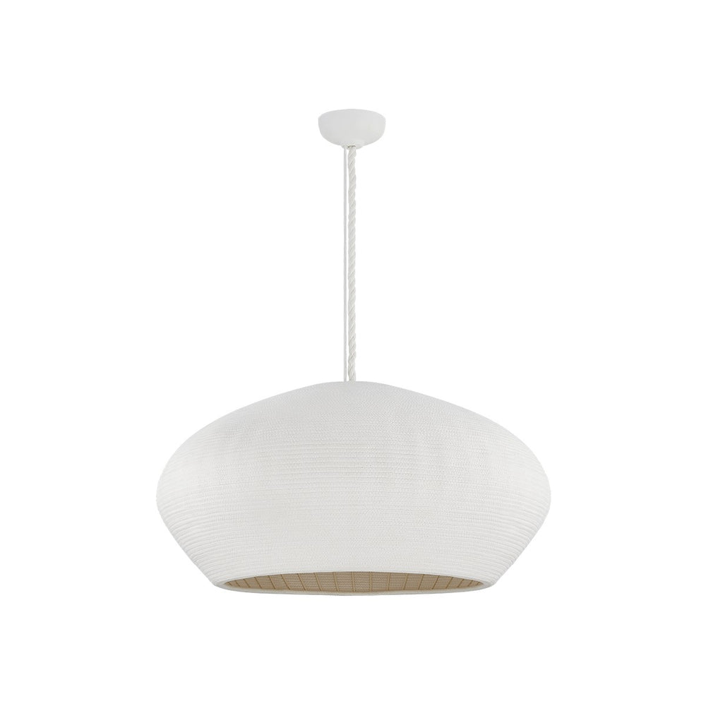 Hudson Valley Canada - One Light Pendant - Ferndale - Gesso White- Union Lighting Luminaires Decor