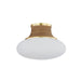 Hudson Valley Canada - One Light Flush Mount - Pearl River - Aged Brass- Union Lighting Luminaires Decor