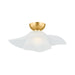 Hudson Valley Canada - One Light Flush Mount - Netherlee - Aged Brass- Union Lighting Luminaires Decor
