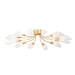 Hudson Valley Canada - 12 Light Semi Flush Mount - Enfield - Vintage Gold Leaf- Union Lighting Luminaires Decor