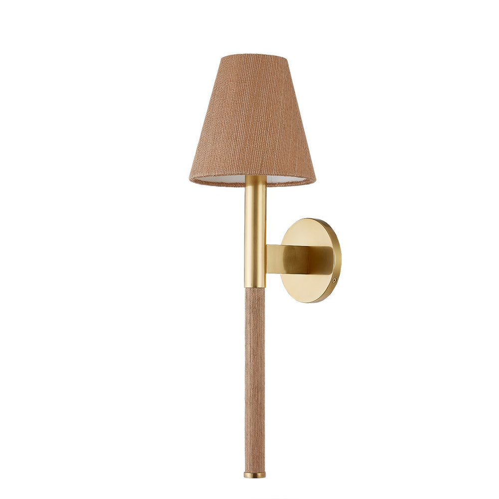 Hudson Valley Canada - One Light Wall Sconce - Lindenwood - Aged Brass- Union Lighting Luminaires Decor
