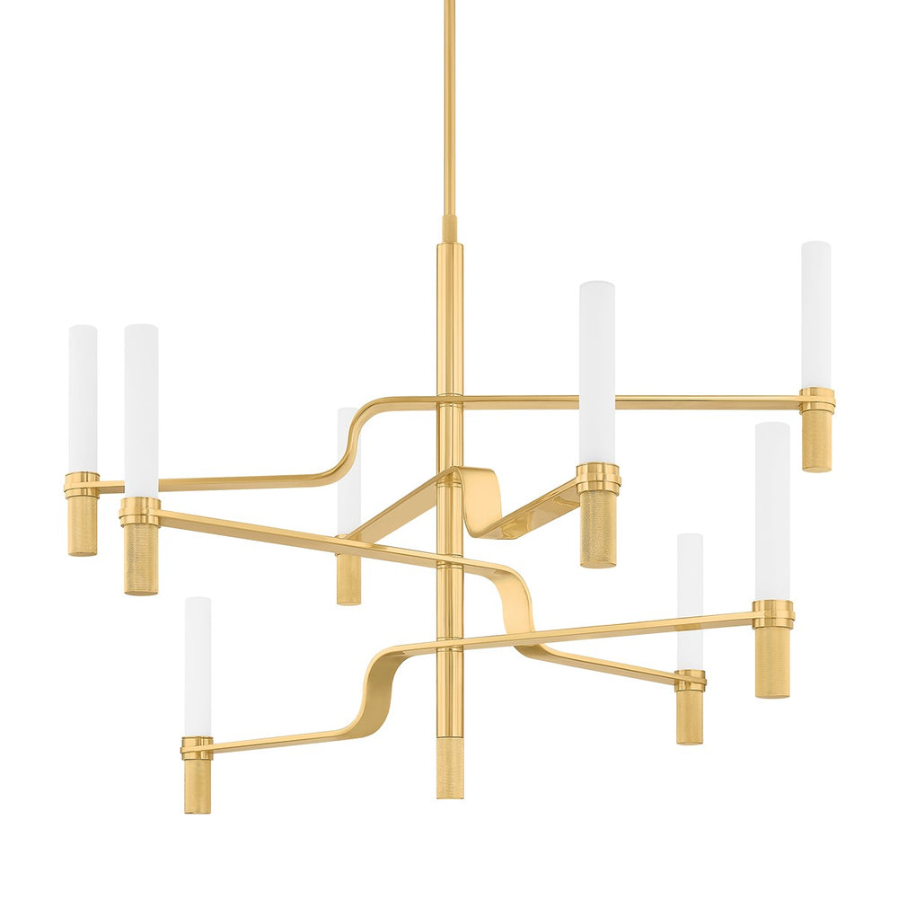 Hudson Valley Canada - LED Chandelier - Allentown - Aged Brass- Union Lighting Luminaires Decor