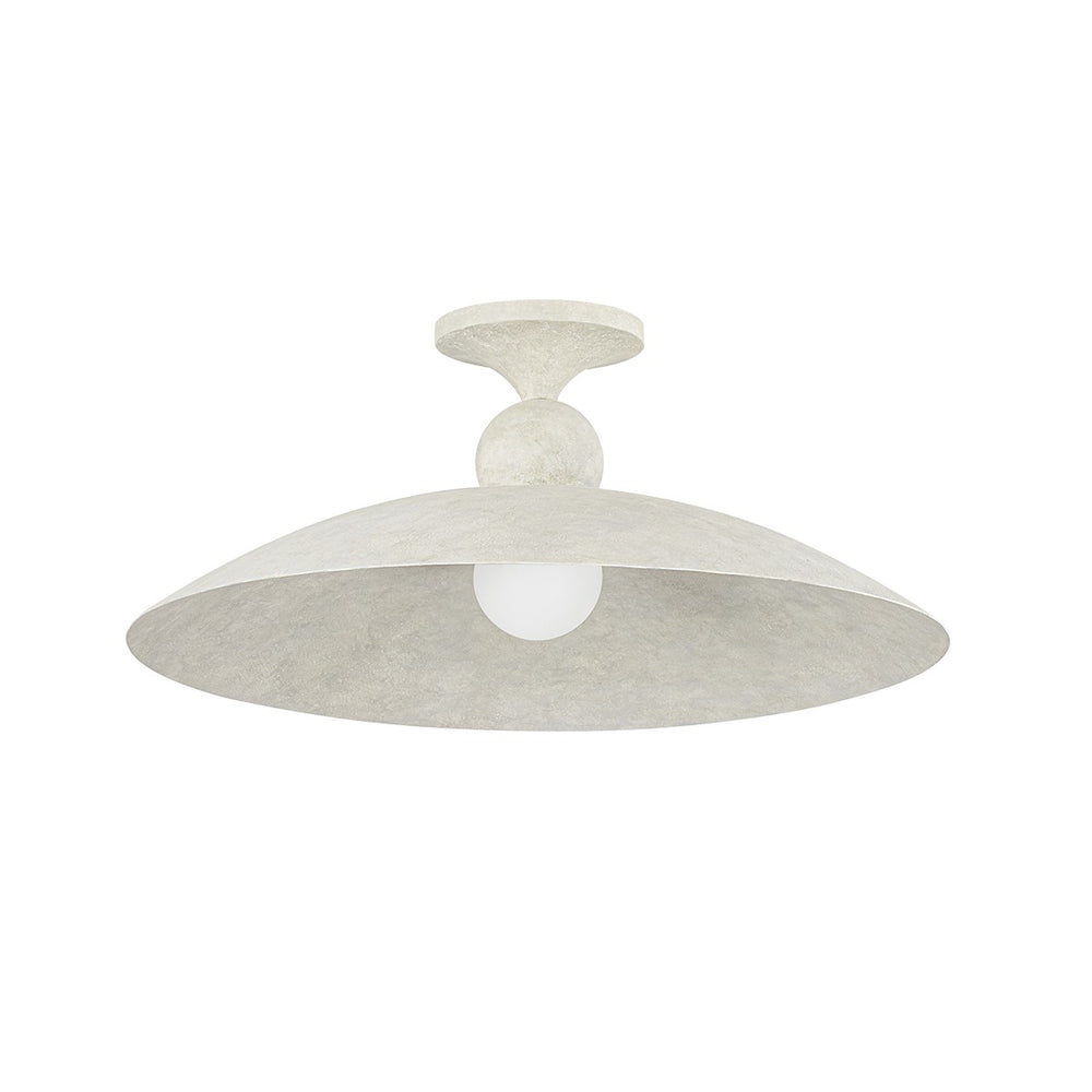 Hudson Valley Canada - One Light Flush Mount - Teelin - Limewash Plaster- Union Lighting Luminaires Decor