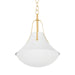 Hudson Valley Canada - One Light Pendant - Coventry - Vintage Gold Leaf/ White Plaster- Union Lighting Luminaires Decor