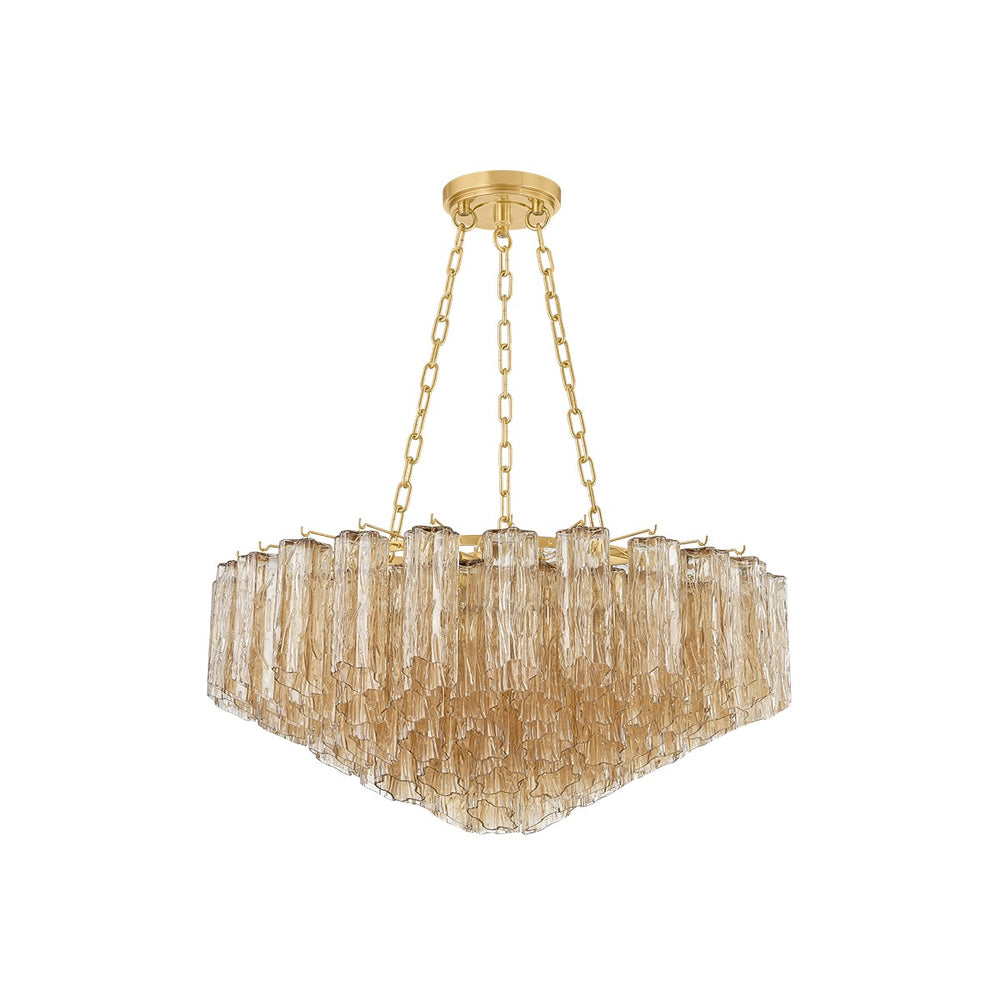 Hudson Valley Canada - Nine Light Chandelier - Watertown - Aged Brass- Union Lighting Luminaires Decor