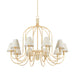 Hudson Valley Canada - Ten Light Chandelier - Warrensburg - Vintage Gold Leaf- Union Lighting Luminaires Decor