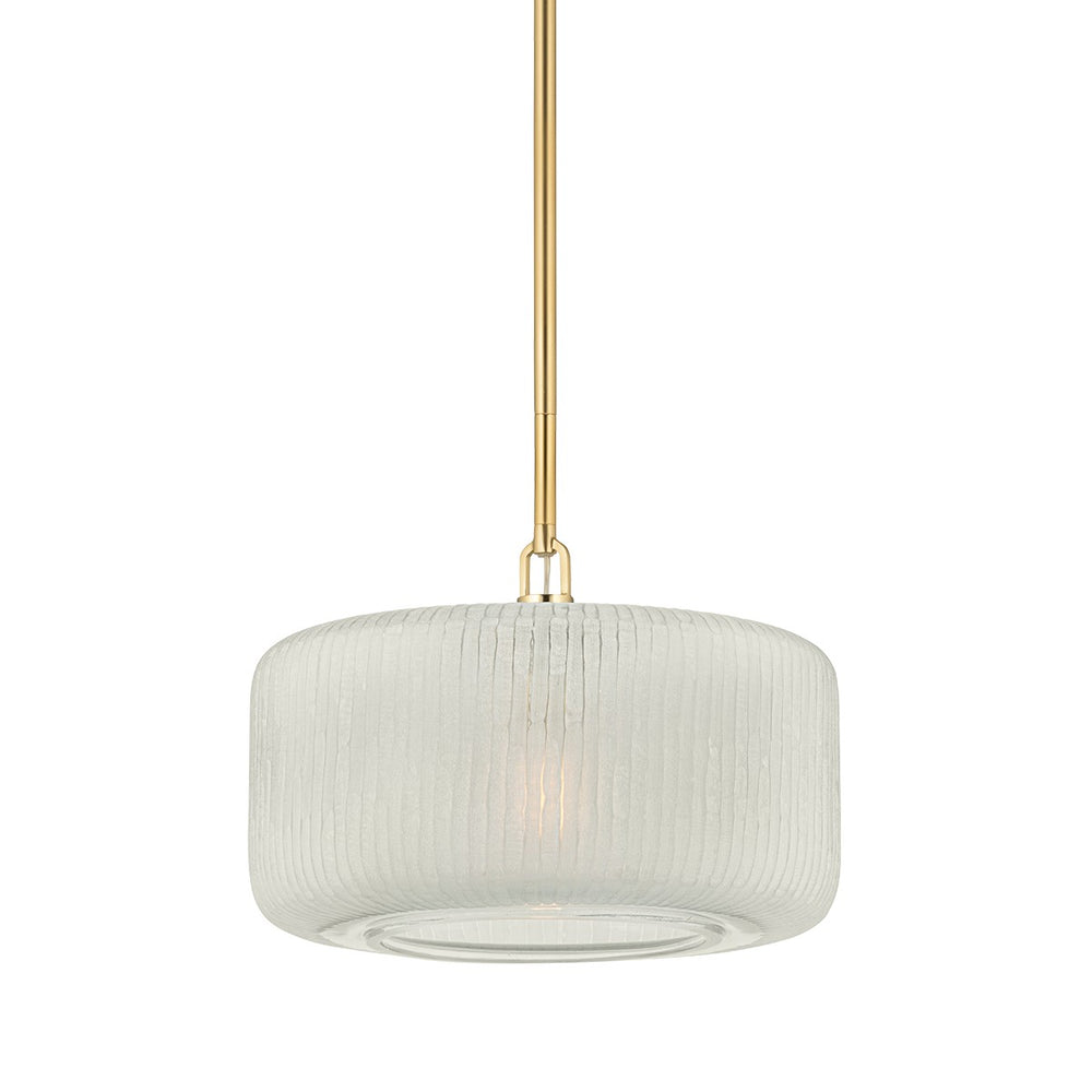 Hudson Valley Canada - One Light Pendant - Beechurst - Aged Brass- Union Lighting Luminaires Decor