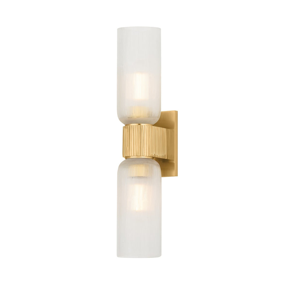 Hudson Valley Canada - Two Light Wall Sconce - Irondale - Aged Brass- Union Lighting Luminaires Decor