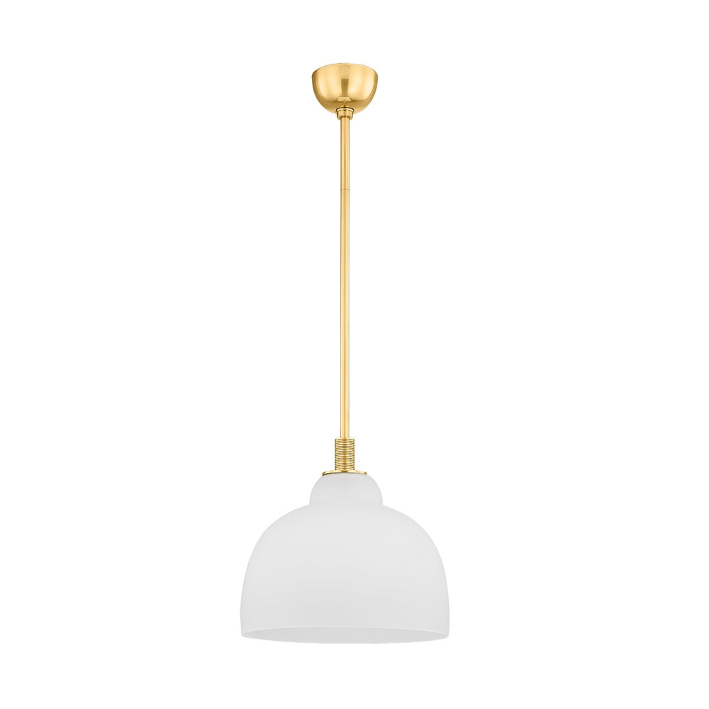 Hudson Valley Canada - One Light Pendant - Oberon - Aged Brass- Union Lighting Luminaires Decor