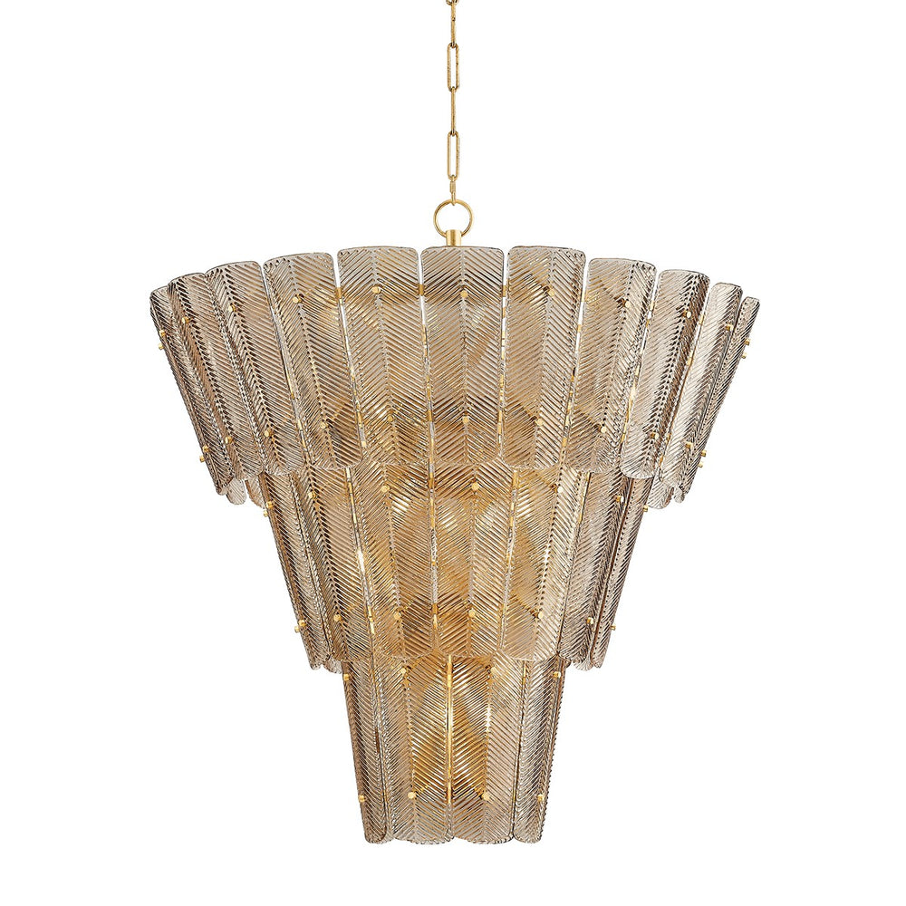 Hudson Valley Canada - 18 Light Chandelier - Cassian - Vintage Gold Leaf- Union Lighting Luminaires Decor