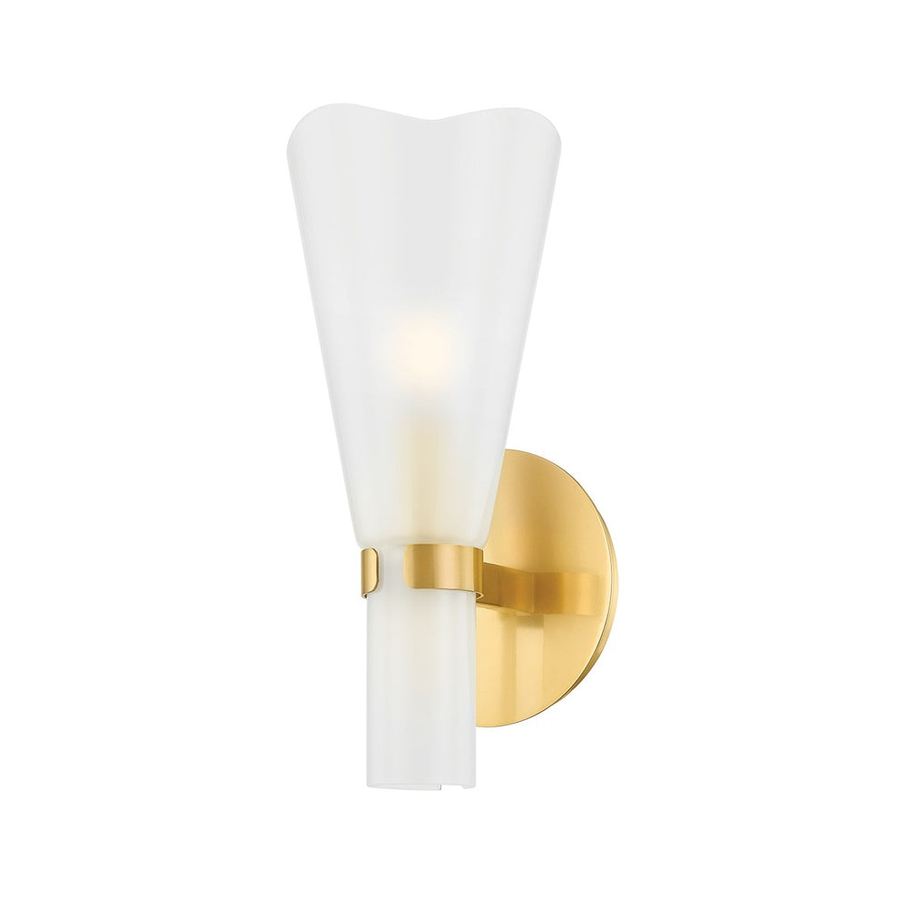 Hudson Valley Canada - One Light Wall Sconce - Pine Island - Aged Brass- Union Lighting Luminaires Decor
