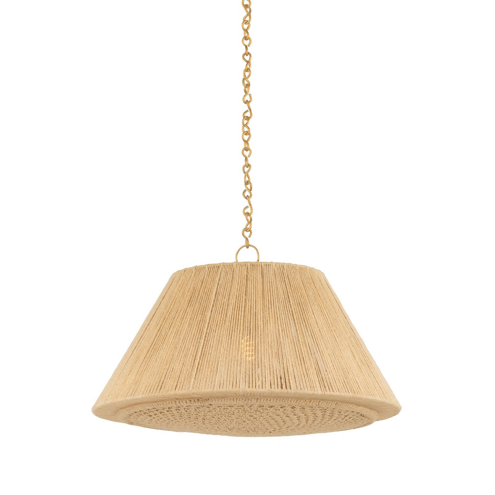 Hudson Valley Canada - One Light Pendant - Mystic - Aged Brass- Union Lighting Luminaires Decor
