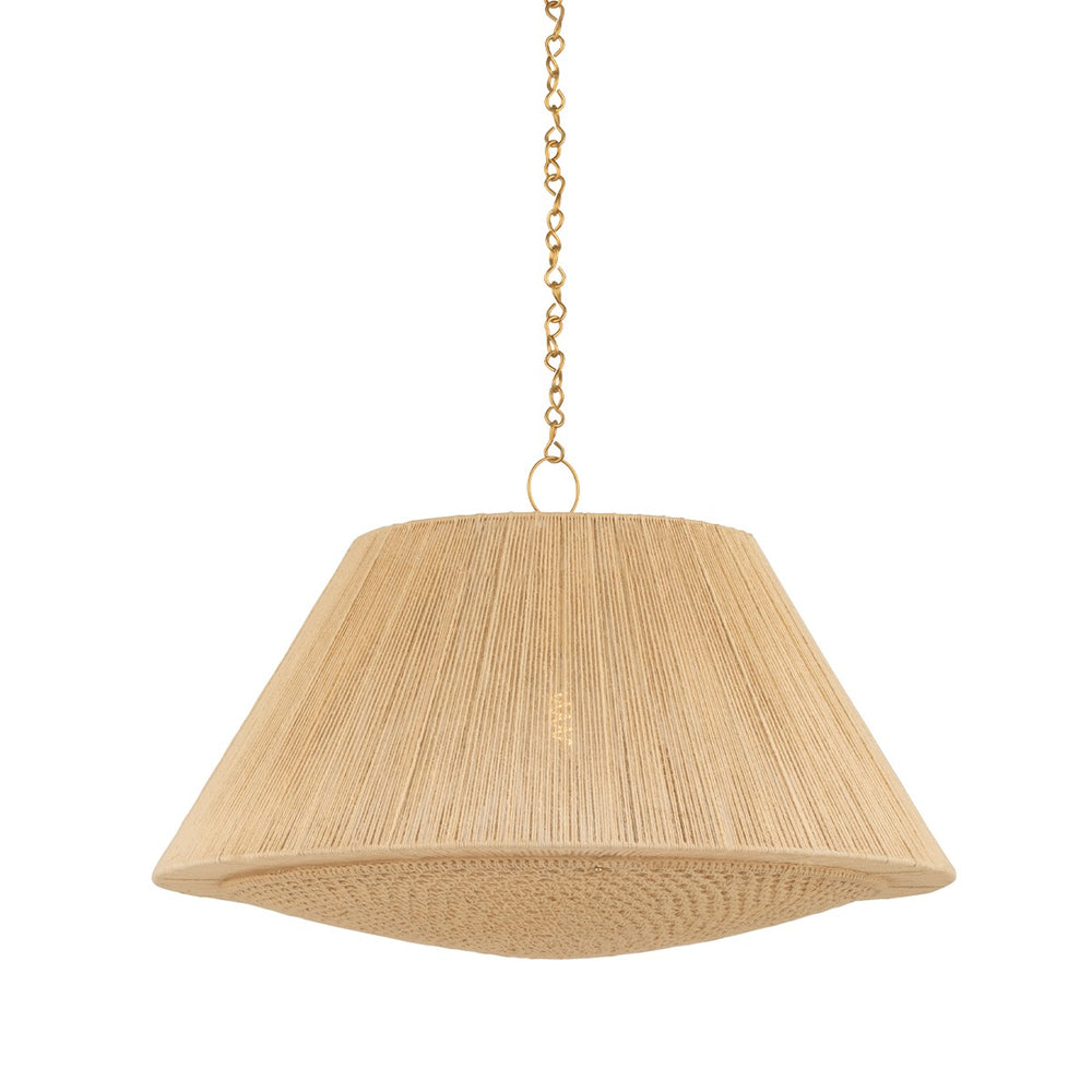 Hudson Valley Canada - One Light Pendant - Mystic - Aged Brass- Union Lighting Luminaires Decor